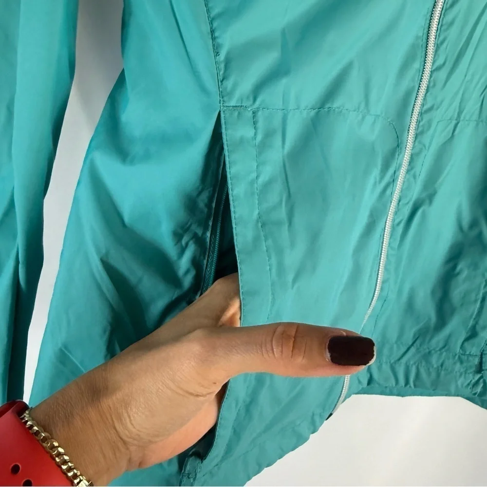 Women's Columbia Switchback III Hooded Packable Jacket Color: Teal Jacket